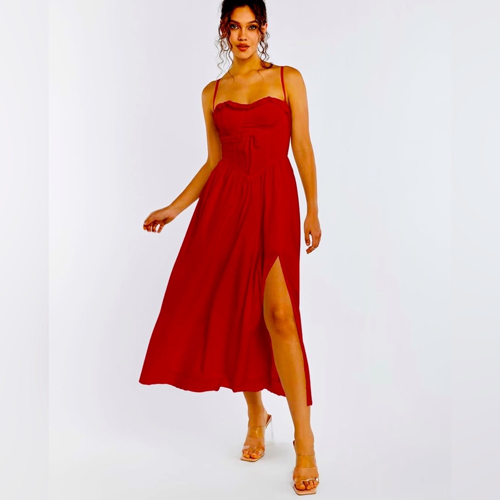 Red Corset Dress